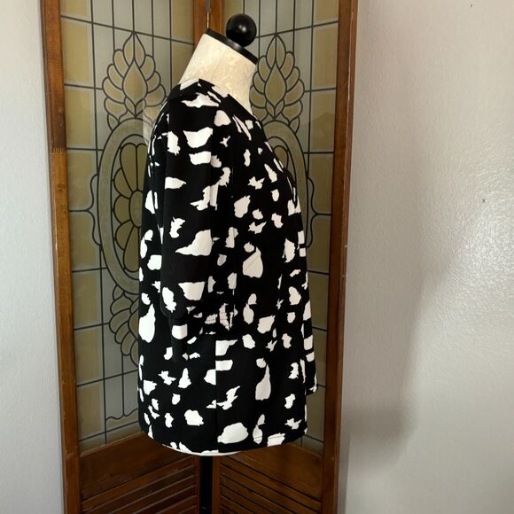 Melloday Puff Sleeve Blouse Top Zipper Back Size L - Picture 2 of 12